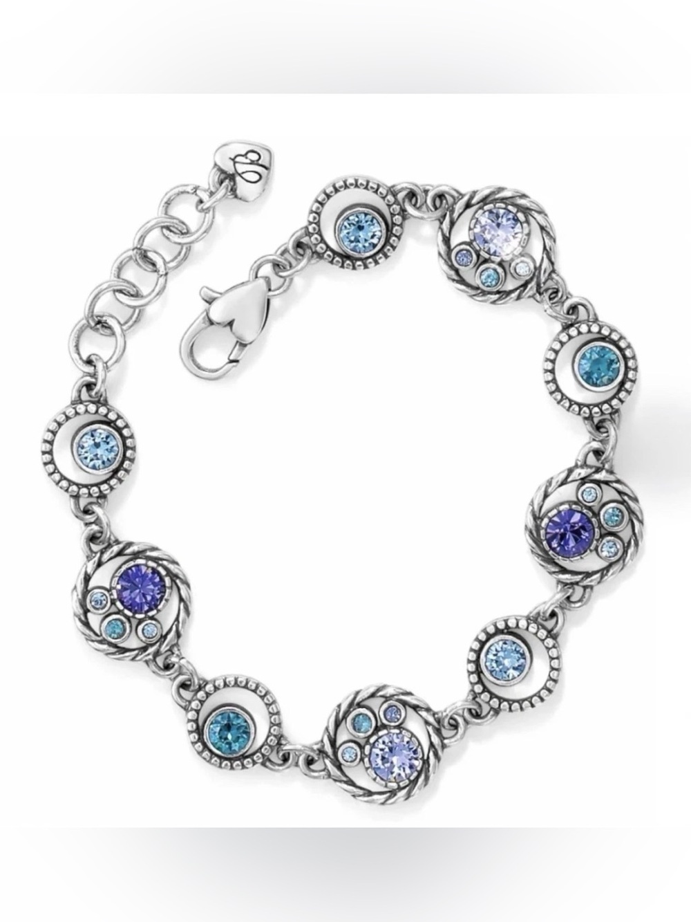 🌝 RARE BRIGHTON VTG+ HALO Bracelet SWAROVSKI CRYSTAL RARE/RETIRED!